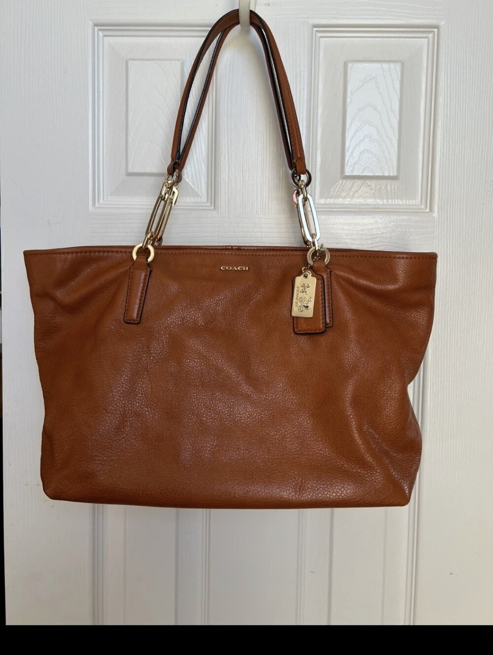Coach Tan Leather Tote